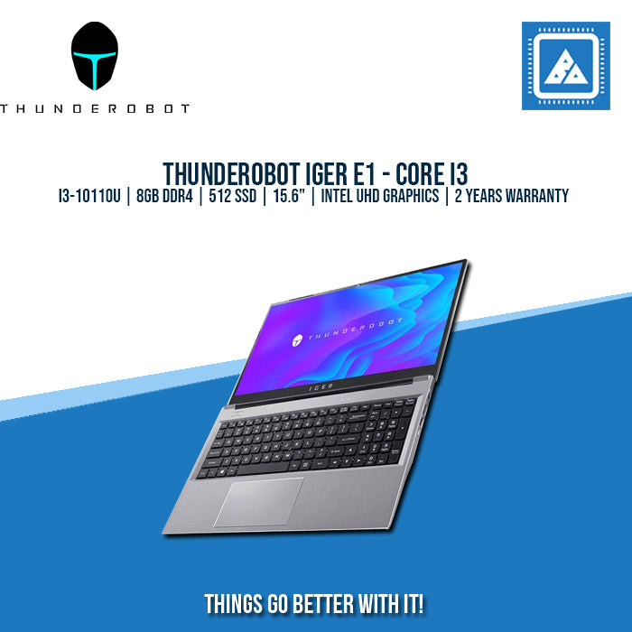 THUNDEROBOT IGER E1 I3-10110U/8GB/512 SSD | BEST FOR STUDENTS LAPTOP THUNDEROBOT IGER E1 I3-10110U/8GB/512 SSD | BEST FOR STUDENTS LAPTOP